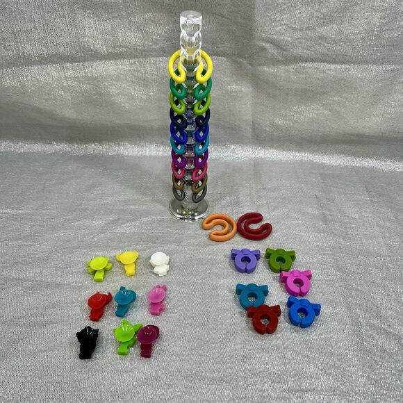 27 piece Glass Charms Silicone Drink Glass Markers Identifiers - Picture 4 of 9